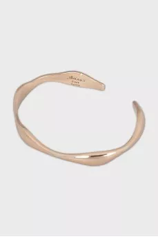 Embossed silver clasp bracelet