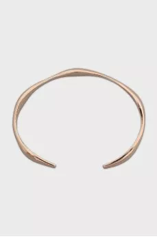Embossed silver clasp bracelet