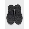 Black dutik boots with laces