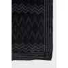 Wool scarf with geometric print