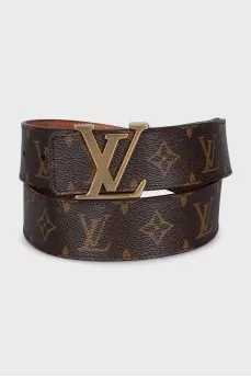 Wide belt with signature print