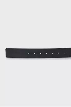 Wide belt with brand logo