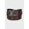 Широкий ремень с фирменным лого