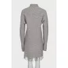 Oversized dress decorated with fringe