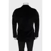 Men's straight-cut velvet jacket