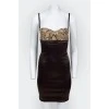 Dress in linen style with straps