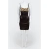 Dress in linen style with straps