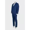 Men's pinstripe wool suit