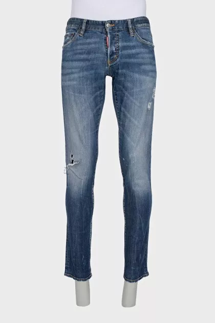 Чоловічі рвані джинси slim fit