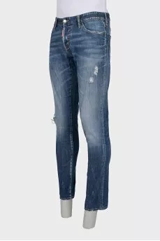 Чоловічі рвані джинси slim fit