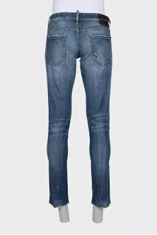 Чоловічі рвані джинси slim fit