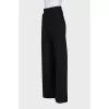 Black high-waisted trousers