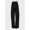 Black high-waisted trousers