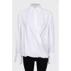 Shirt with wide cuffs