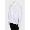 Shirt with wide cuffs