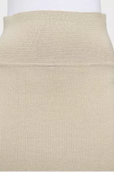 Fitted mini skirt with elastic band