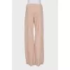 Loose-fitting leather trousers
