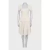 White dress with an accent skirt