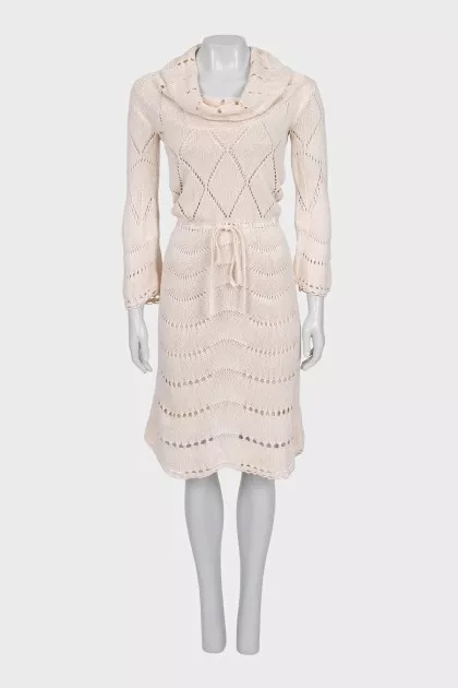 Knitted dress made of silk and cashmere