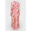 Maxi dress with tag belt