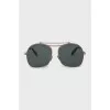 Gold sunglasses with black lenses