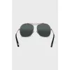 Gold sunglasses with black lenses