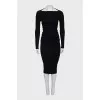 Fitted midi dress