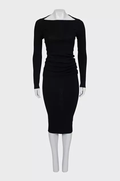 Fitted midi dress