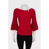 Red jumper with crystals