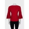 Red jumper with crystals