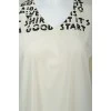T-shirt with black lettering