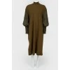 Dress with decorative sleeves