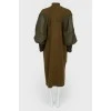 Dress with decorative sleeves