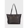Tote with a signature print