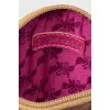 Coin purse with crystals