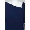 Dress with asymmetric collar