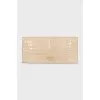 Textured leather clutch with magnetic closure