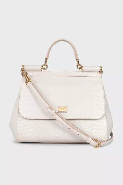 White Sicily satchel bag