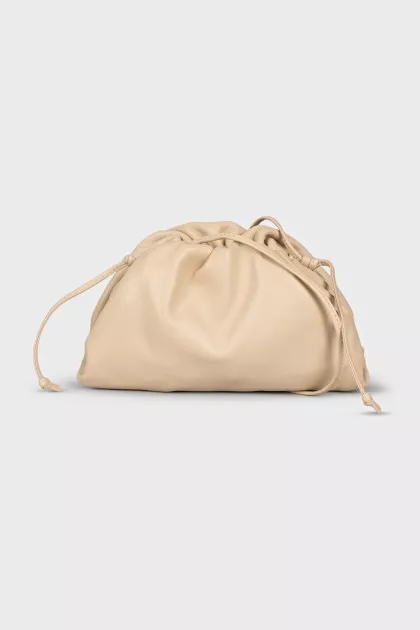 Бежева міні-сумка The Pouch