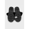 Insulated black boots with a massive sole