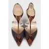 Animal print stiletto heels
