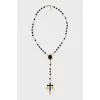 Necklace with crystals and beads