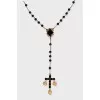 Necklace with crystals and beads