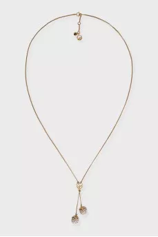 Gold chain with berry pendants