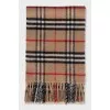 Checkered wool and cashmere scarf