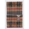 Checkered wool and cashmere scarf