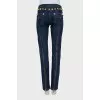 Blue jeans with studs