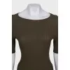 Green top with 3/4 sleeves