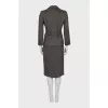 Fitted suit with a wool and angora skirt