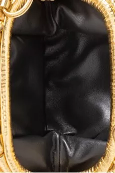 Золотистий шкіряний клатч Pouch